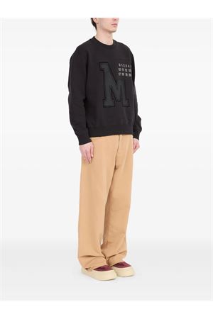 Black cotton sweatshirt MM6 MAISON MARGIELA | SH0GU0029M25014900